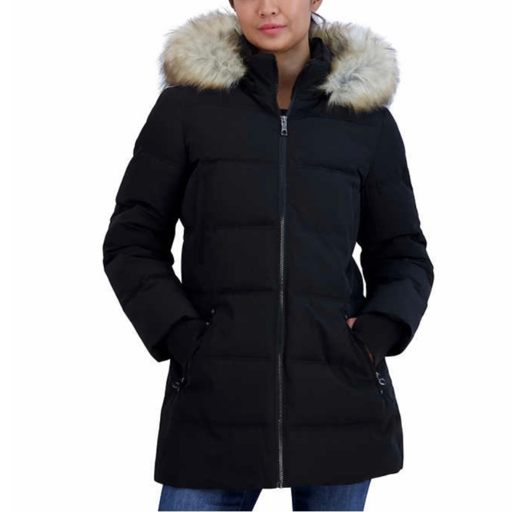 Nautica Ladies' Heavy Puffer Jacket with Fur